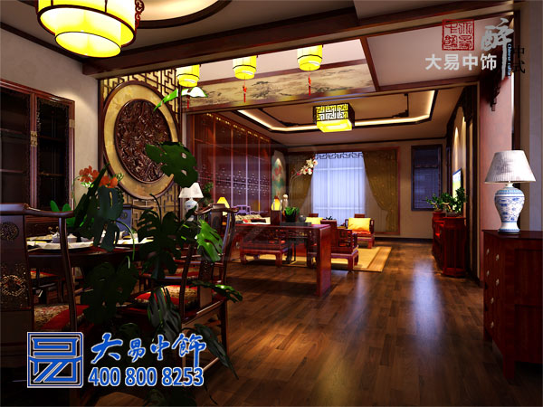 西安550平米別墅中式裝修 開啟復(fù)古典雅精致生活