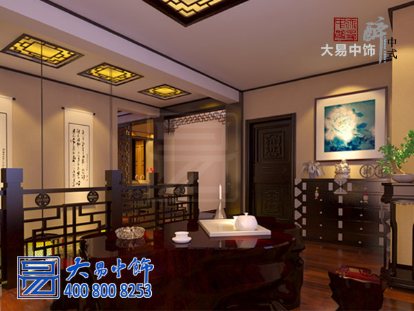 西安550平米別墅中式裝修 開啟復(fù)古典雅精致生活
