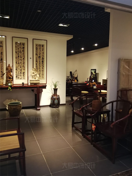 北京中式風(fēng)格紅木家具展廳裝修設(shè)計高貴大氣
