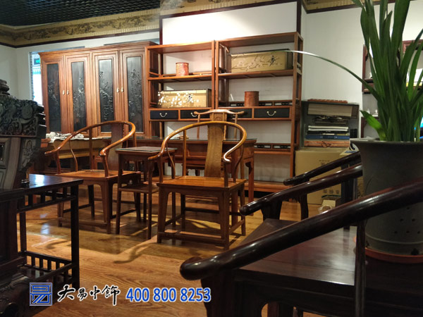 北京中式風(fēng)格紅木家具展廳裝修設(shè)計高貴大氣